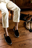 Chester - Black Suede Loafers