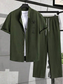 Bradley - Printed Linen Shirt Set