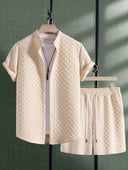 Christian - Textured Short Sleeve Set