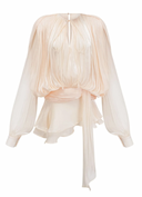 Marcelline Pleated Ruffled Mini Dress