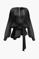 Marcelline Pleated Ruffled Mini Dress