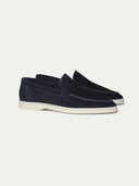 Homer - Navy Suede Loafers