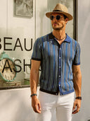 Rupert - Retro Striped Polo Shirt