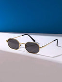 Vintage Square Metal Frame Glasses