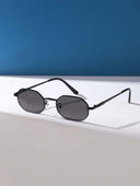 Vintage Square Metal Frame Glasses