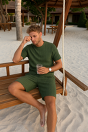 Elijah - Ribbed Summer Shorts Set