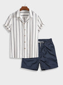 Milo - Striped Summer Shorts Set