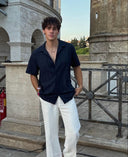 Robert - Button Up Linen Summer Set