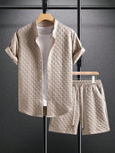 Christian - Textured Short Sleeve Set
