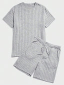 Elijah - Ribbed Summer Shorts Set