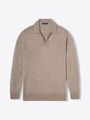 Finn - Khaki Vneck Polo Shirt
